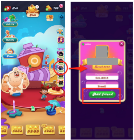 Candy Crush Saga Add Friends & Lives